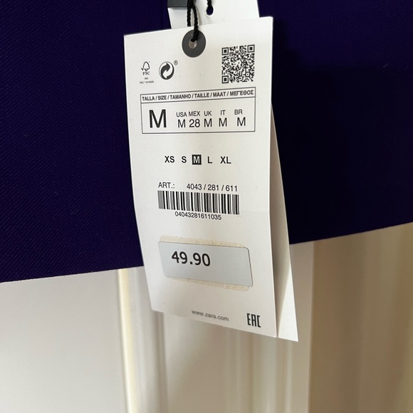 ZARA Fabulous CO-ORD set of tube skirt with matching crop top🔥 Rare Find❣️❣️ - Picture 9 of 15